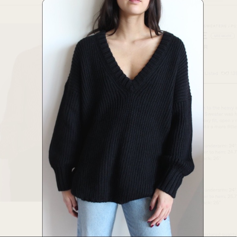 First Rite Long V Sweater- New with out tags